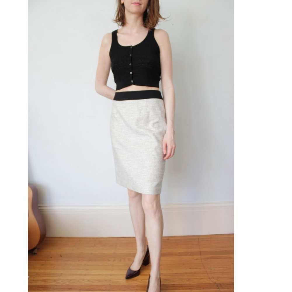 BR tweed pencil skirt